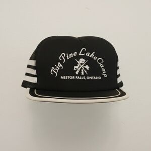 Vintage Big Pine Lake Camp Nestor Falls Ontario Trucker Hat Snapback Mesh...